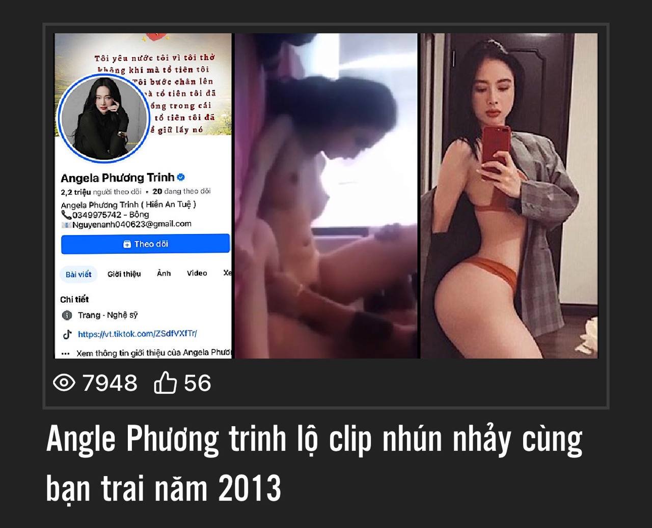 Lộ clip Angela phương trinh bị đại gia địt ở khách sạn năm 2013