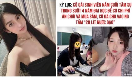 Sinh viên năm cuối tâm sự cho vào người 20 lít nước gạo để có tiền